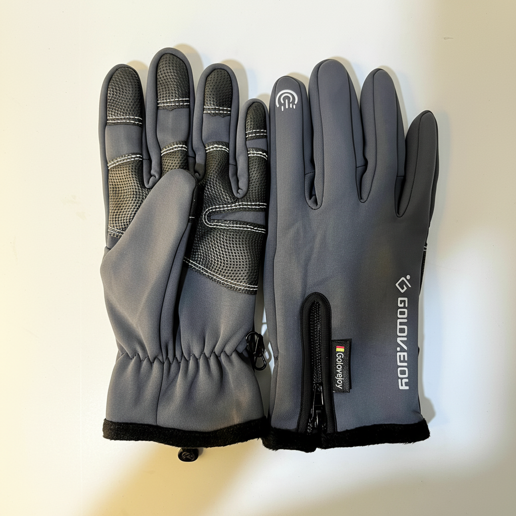 Golovejoy Unisexe Écran Tactile, Gants Hiver , Coupe-Vent Imperméable À L'eau