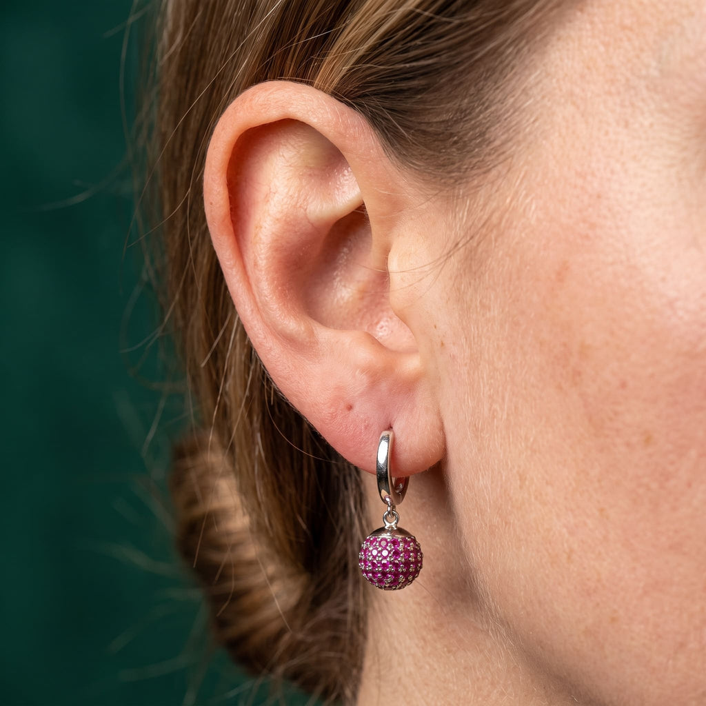 Parure Nova Magenta - plaqué or / Acier Inoxydable