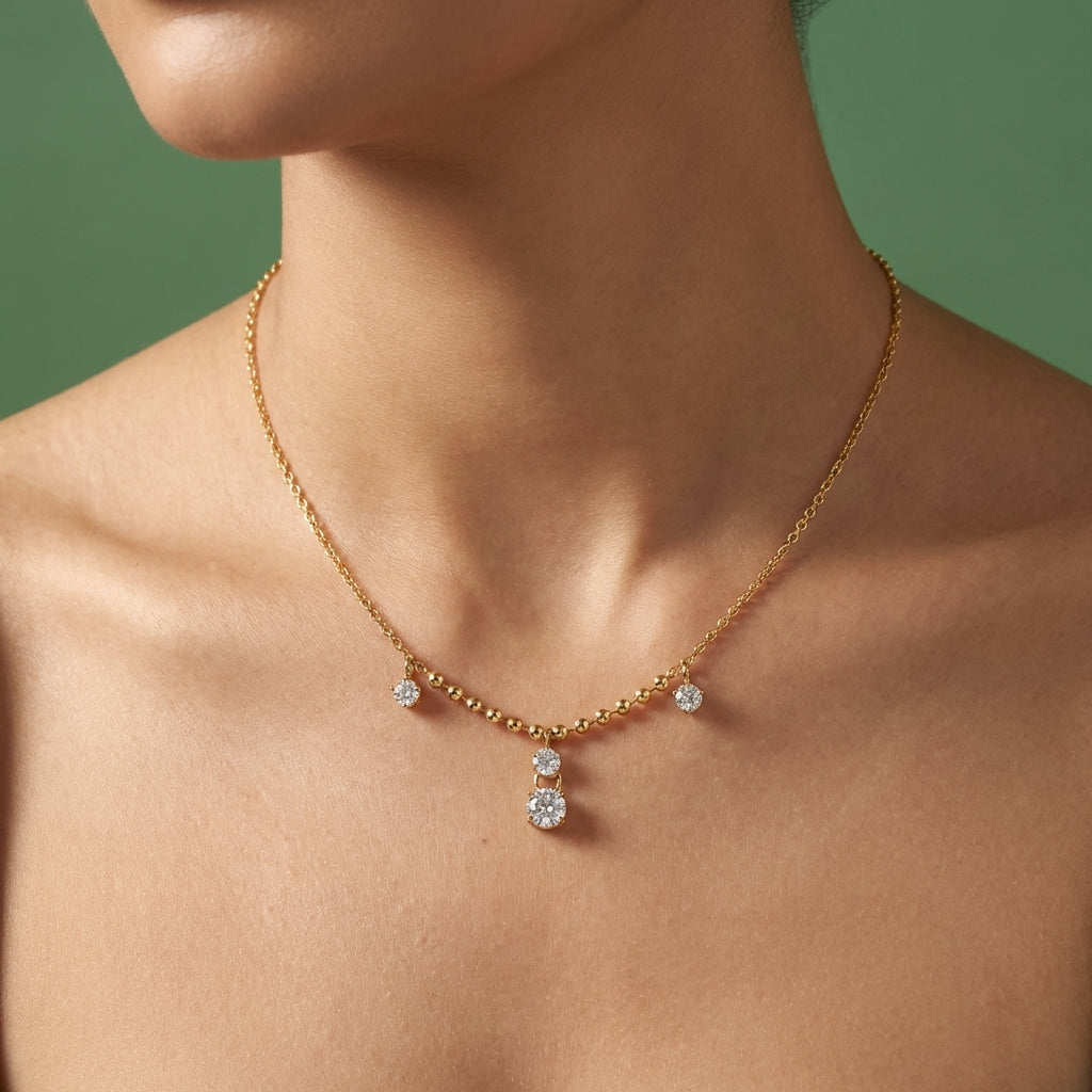 Collier Quadria – Acier inoxydable