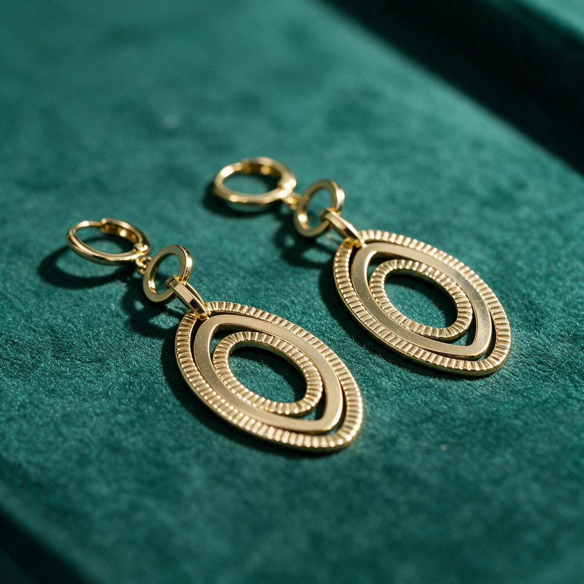 boucles d'oreilles Venusia - Plaqué or