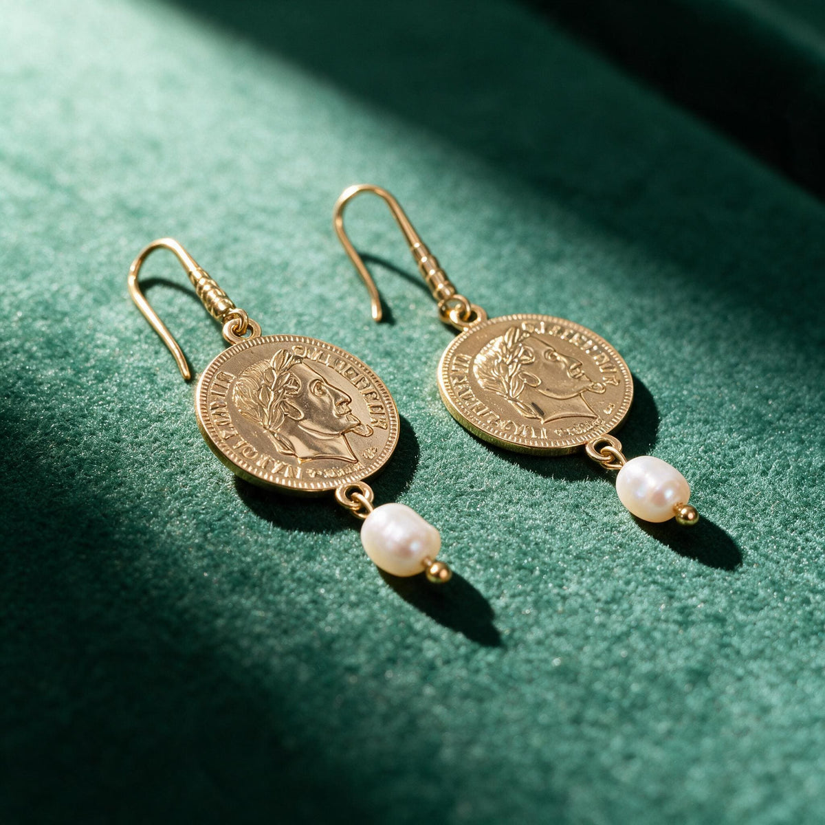 Boucles d'oreilles Moneta - Plaqué or