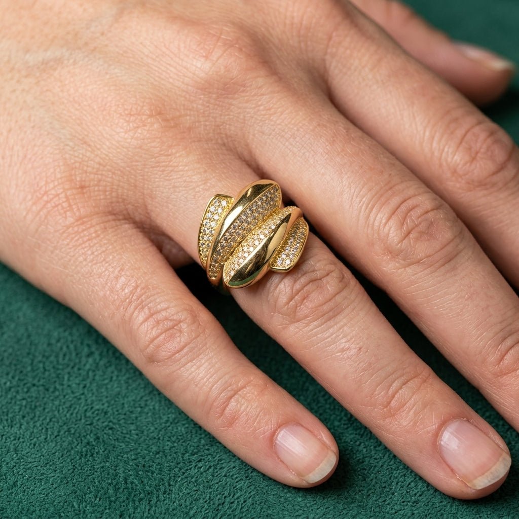Bague Dalia - Plaqué Or OR
