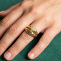 Bague Éclipse -  Plaqué Or
