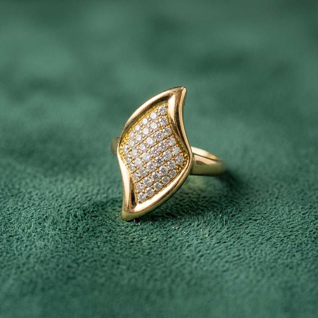 Bague Foglia - Plaqué Or