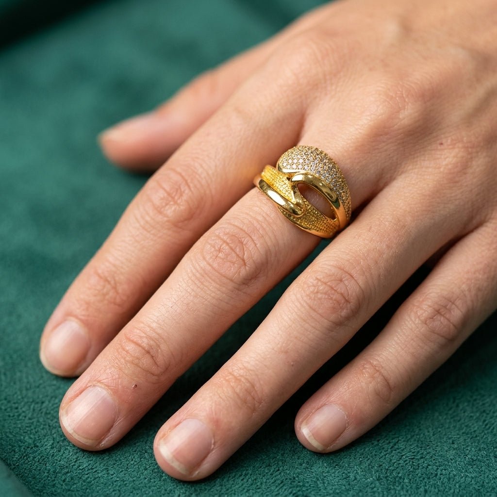 Bague intreccio - Plaqué Or OR