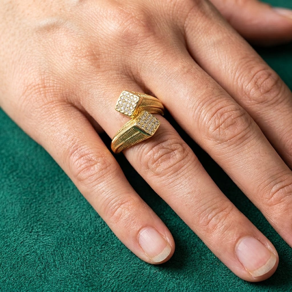 Bague Mosaico - Plaqué Or