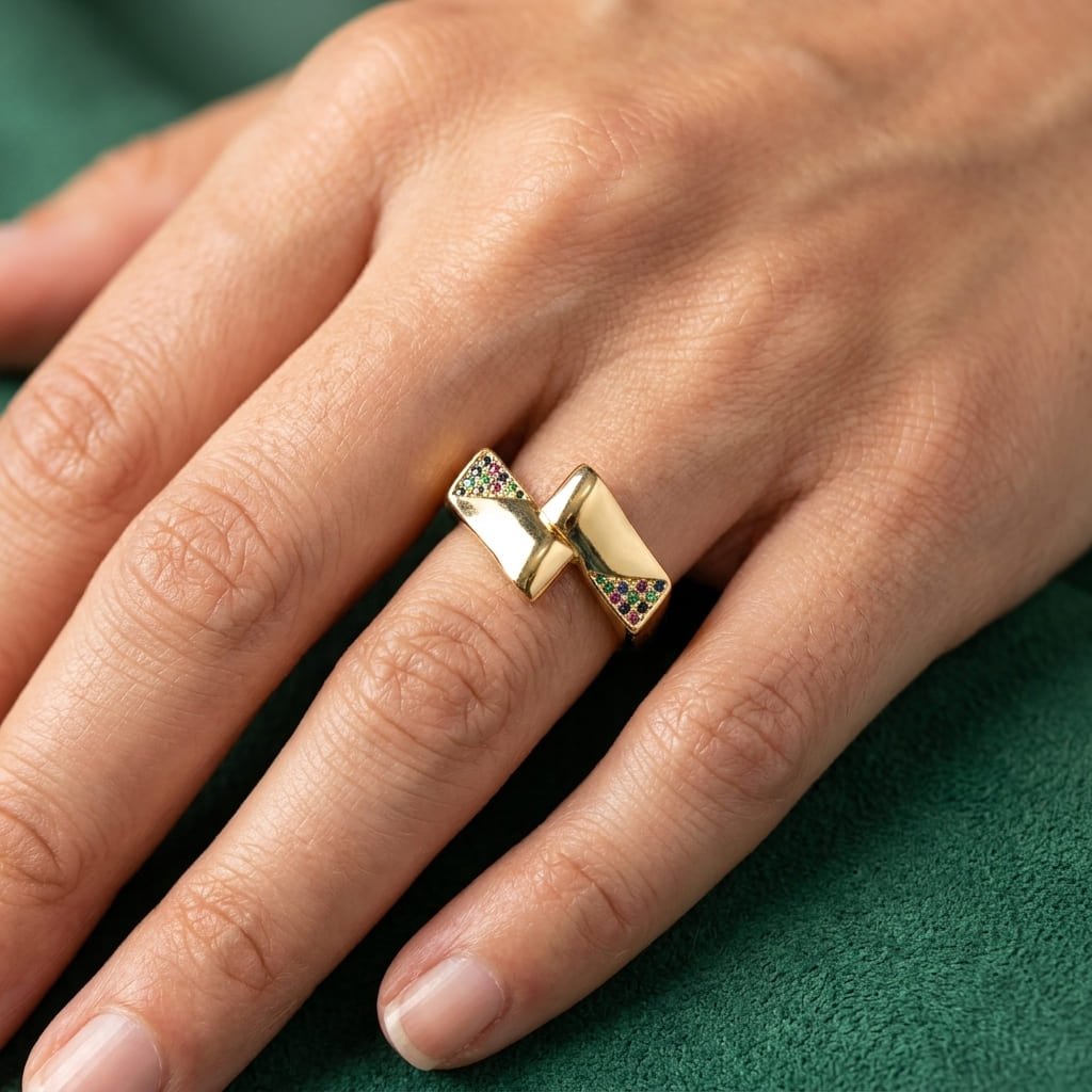 Bague Prusma - Plaqué Or