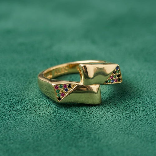 Bague Prusma - Plaqué Or