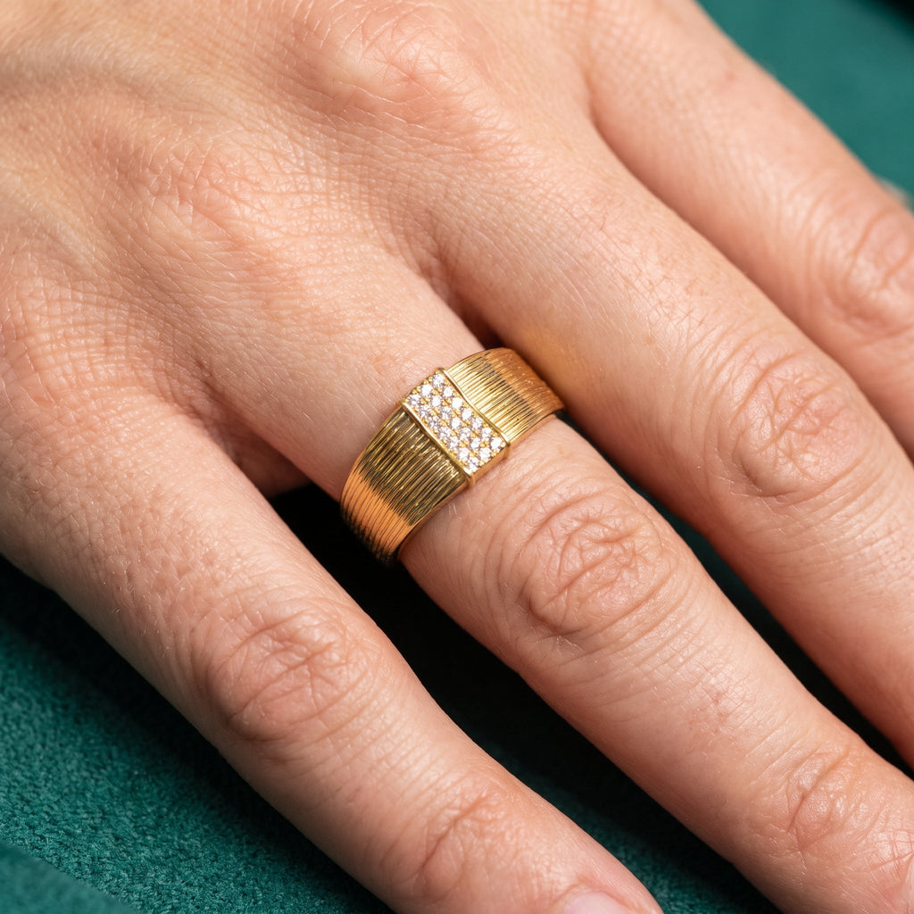 Bague Sincera - Plaqué Or
