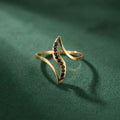 Bague Sinuosa - Acier Inoxydable