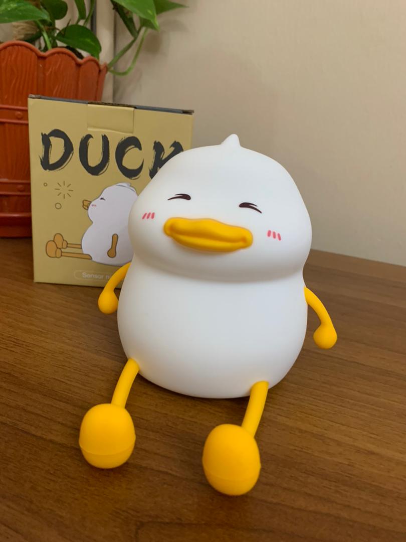 Veilleuse en Silicone Forme Canards pour Chambre d’enfant Rechargeable