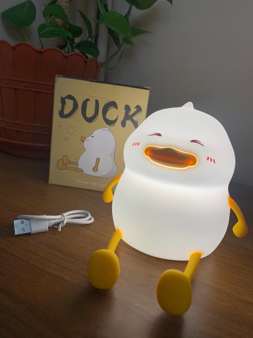 Veilleuse en Silicone Forme Canards pour Chambre d’enfant Rechargeable