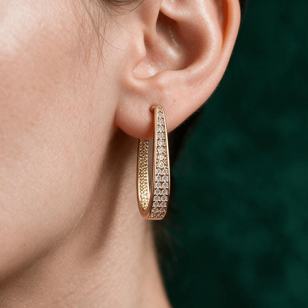 Boucles d'Oreilles Clelia -  Plaqué Or