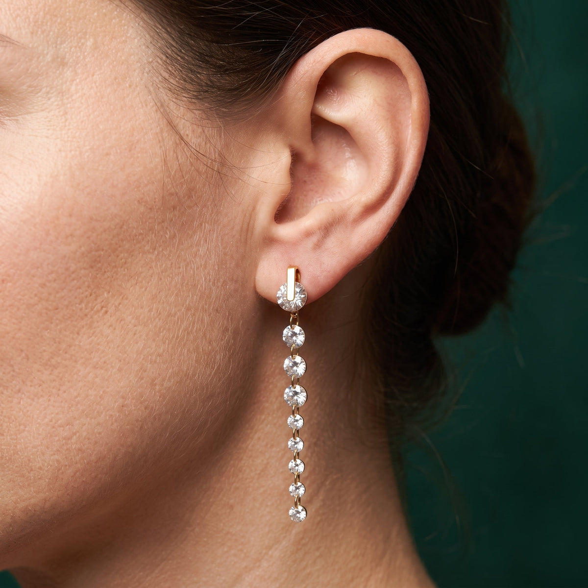 Boucles D'oreilles Eclissi Blanc - Acier Inoxydable