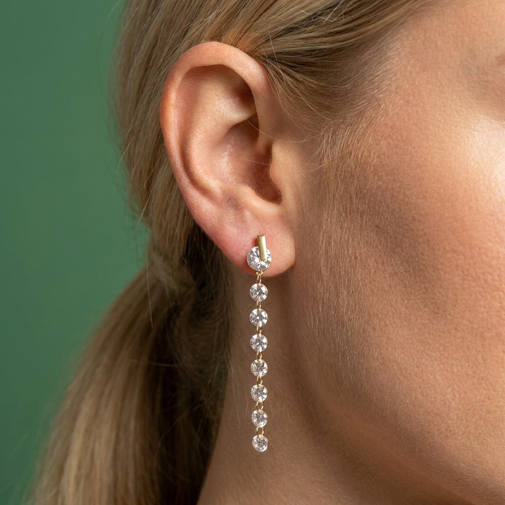 Boucles D'oreilles Eclissi Blanc - Acier Inoxydable