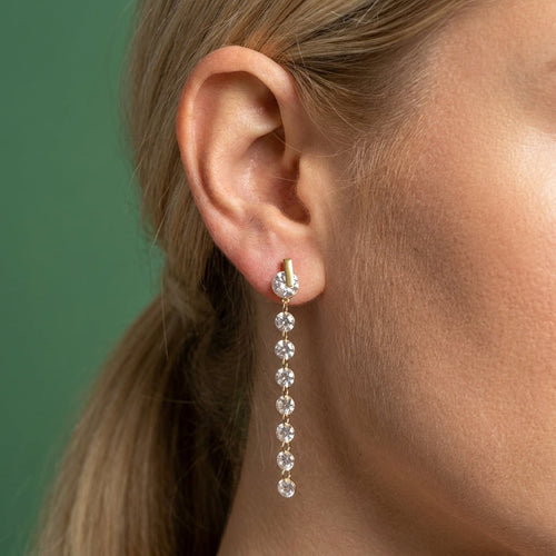 Boucles D'oreilles Eclissi Blanc - Acier Inoxydable