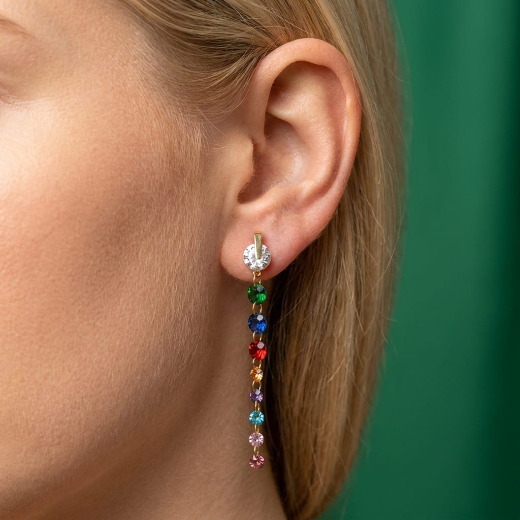 Boucles d'oreilles Eclissi Multicouleur - Acier Inoxydable