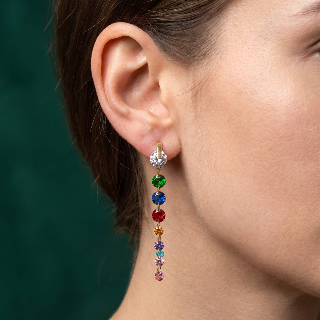 Boucles d'oreilles Eclissi Multicouleur - Acier Inoxydable