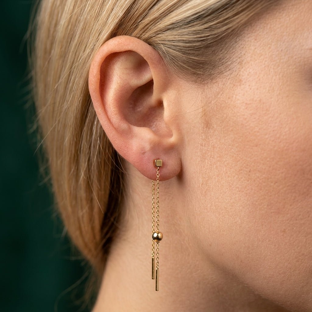 Boucles D'oreilles Linea - Plaqué Or