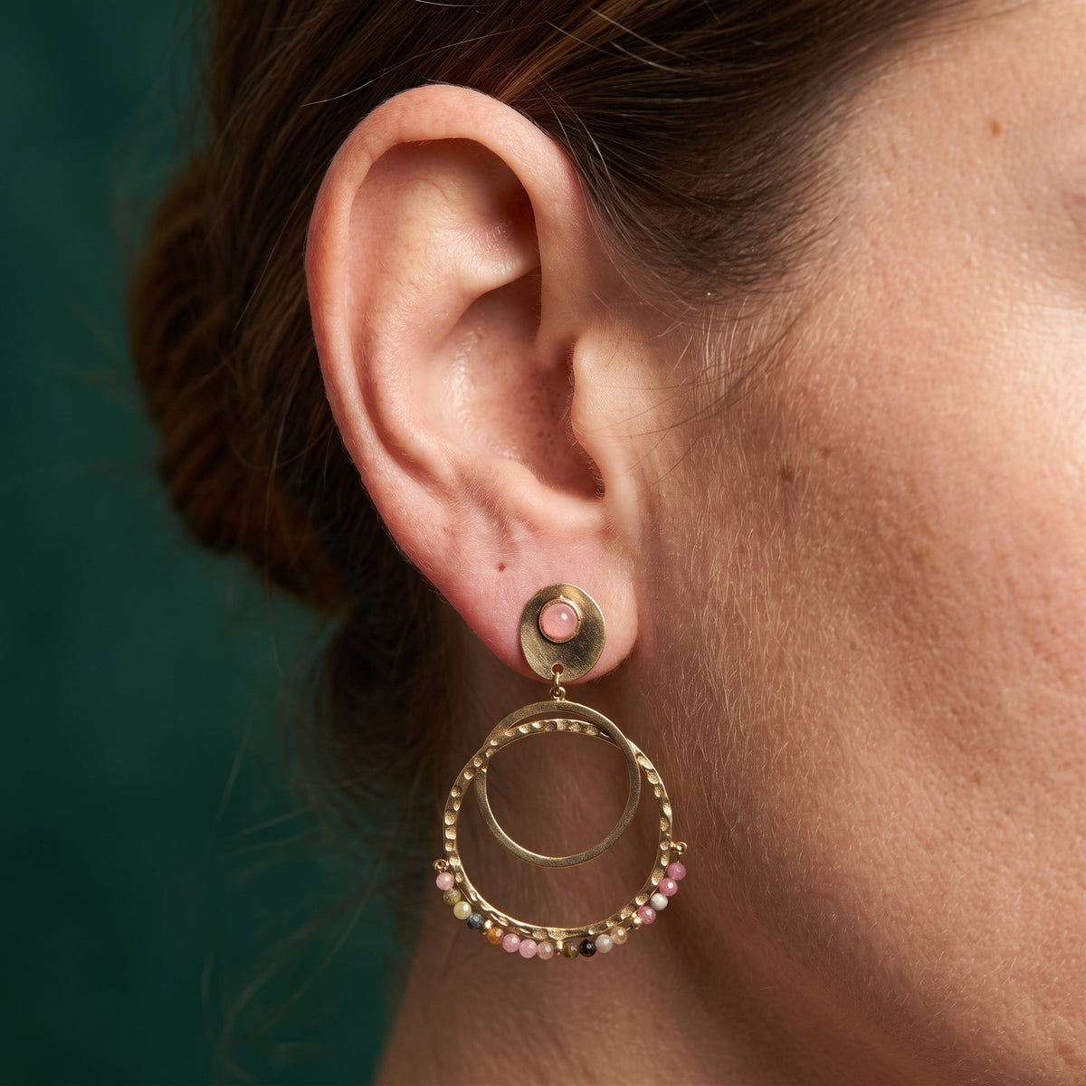 Boucles D'oreilles Oasi Rose - Acier Inoxydable