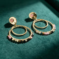 Boucles D'oreilles Oasi Rose - Acier Inoxydable