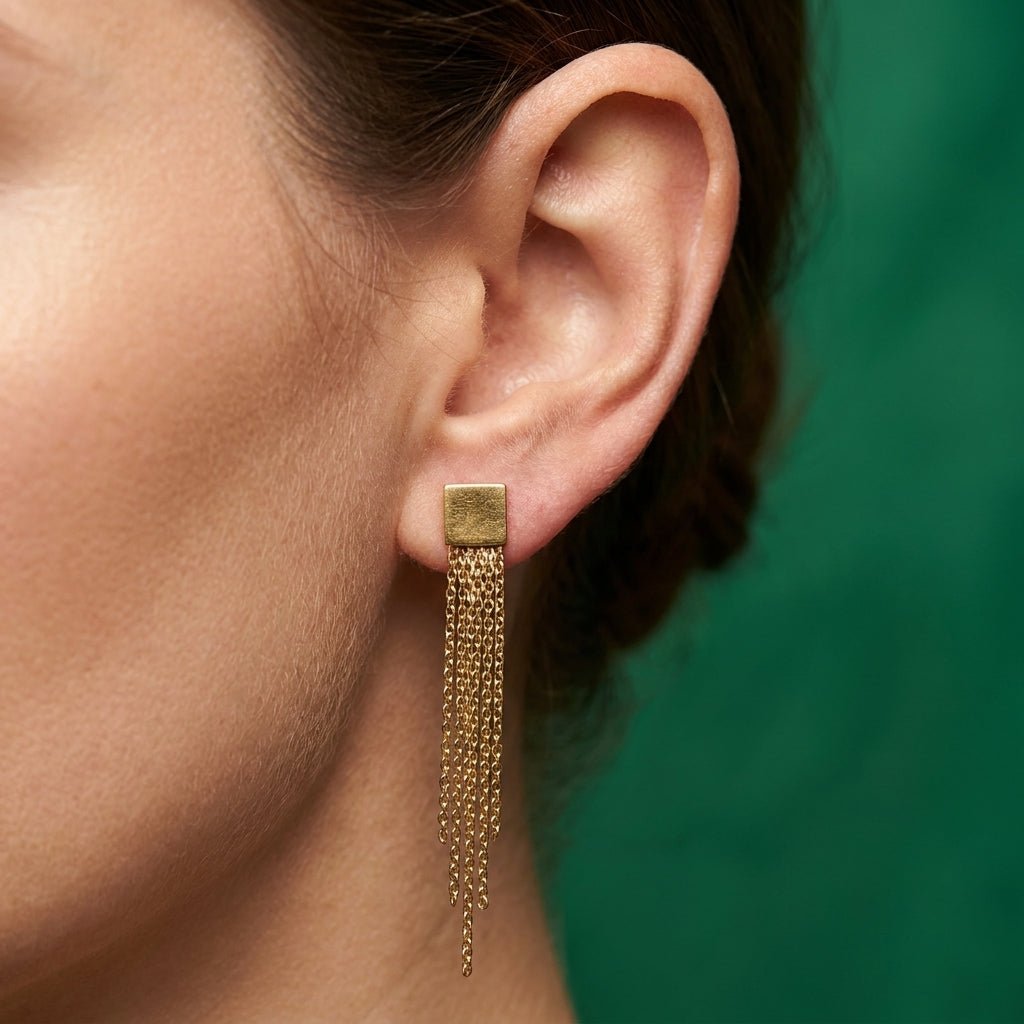 Boucles d'Oreilles SETA - Plaqué Or