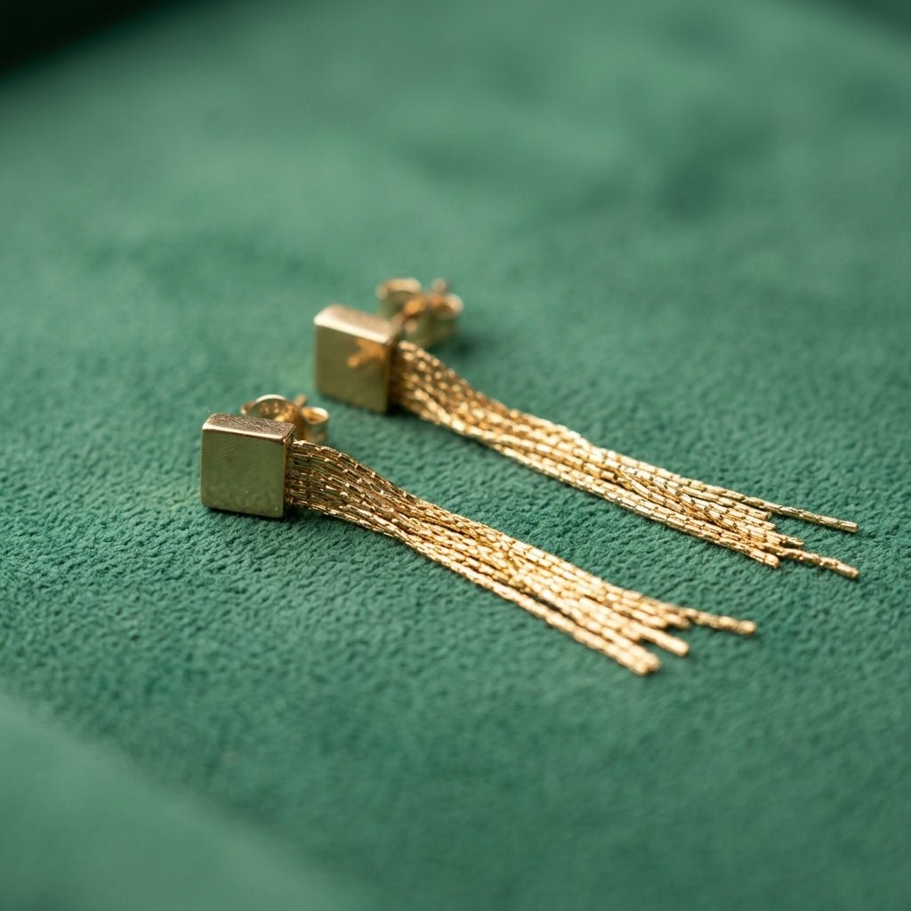 Boucles d'Oreilles SETA - Plaqué Or