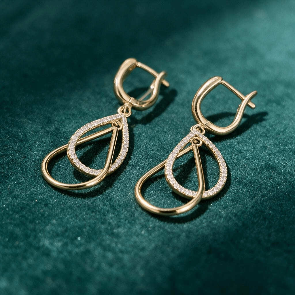 Boucles d'Oreilles Sorella - Plaqué Or Garantie