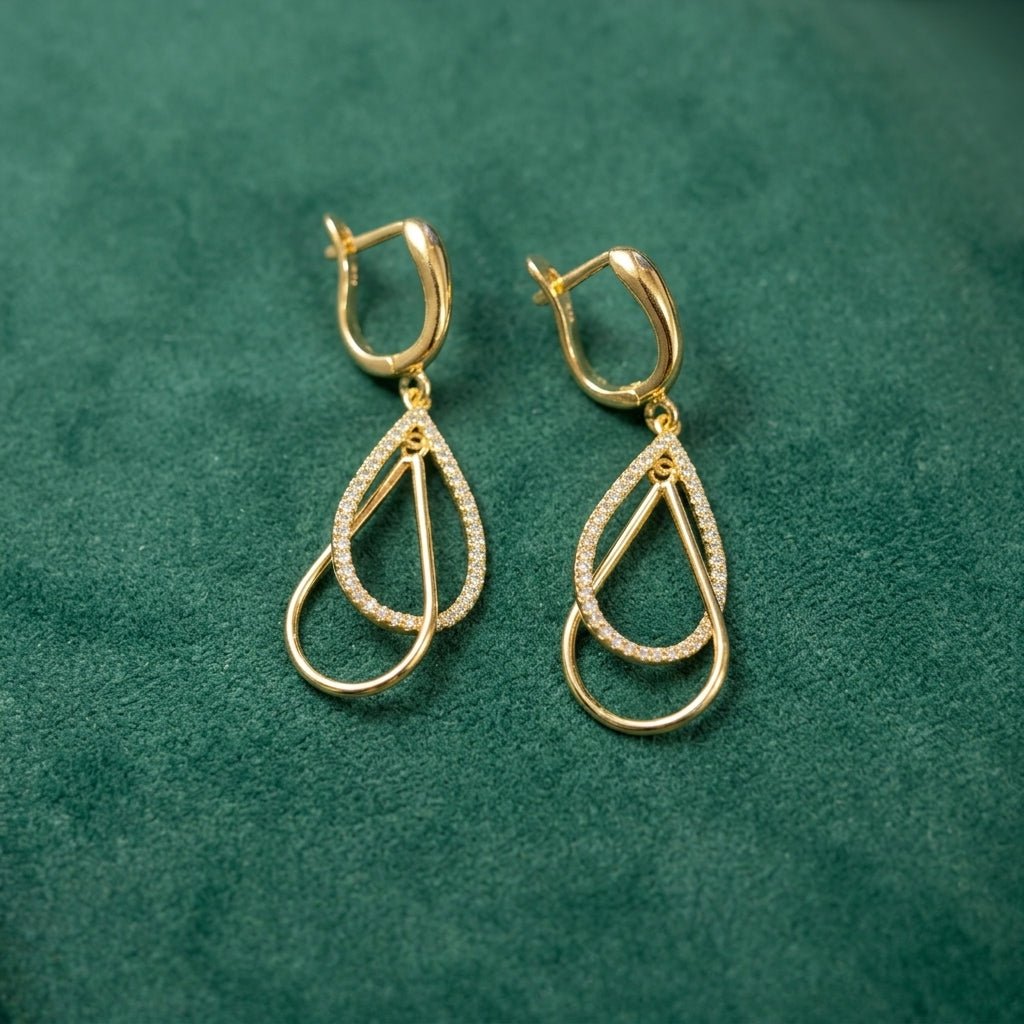 Boucles d'Oreilles Sorella - Plaqué Or Garantie