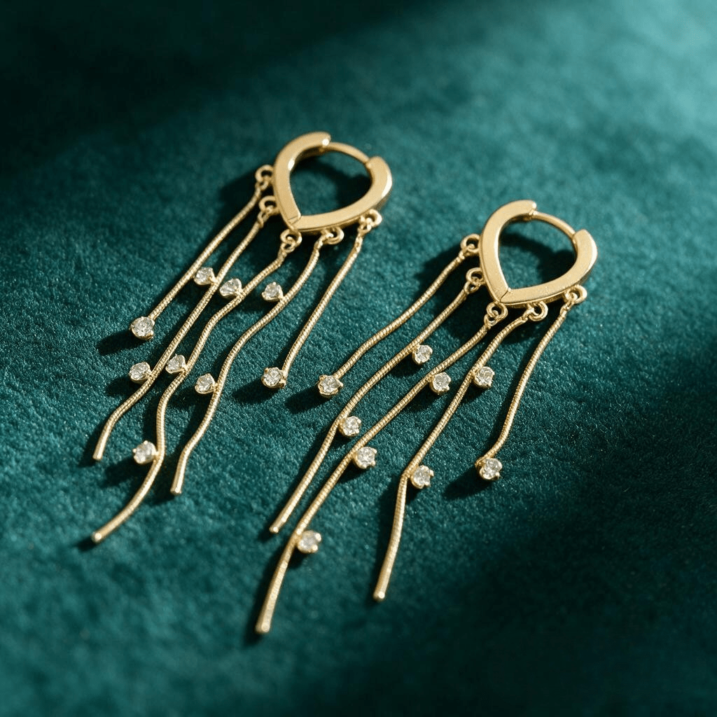 Boucles d'Oreilles Stellina - Plaqué Or