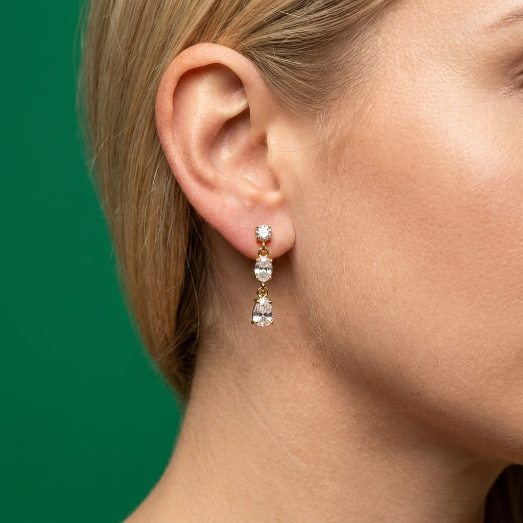 Boucles D'oreilles Trilogia - Acier Inoxydable