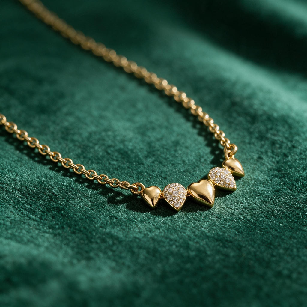 Collier Goccia - Plaqué or