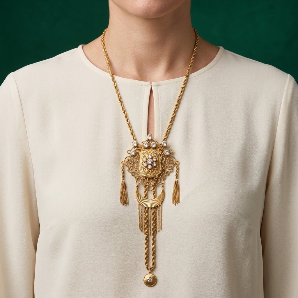 Collier AURÈS ( Ajustable , Ascenseur )  - Acier Inoxydable