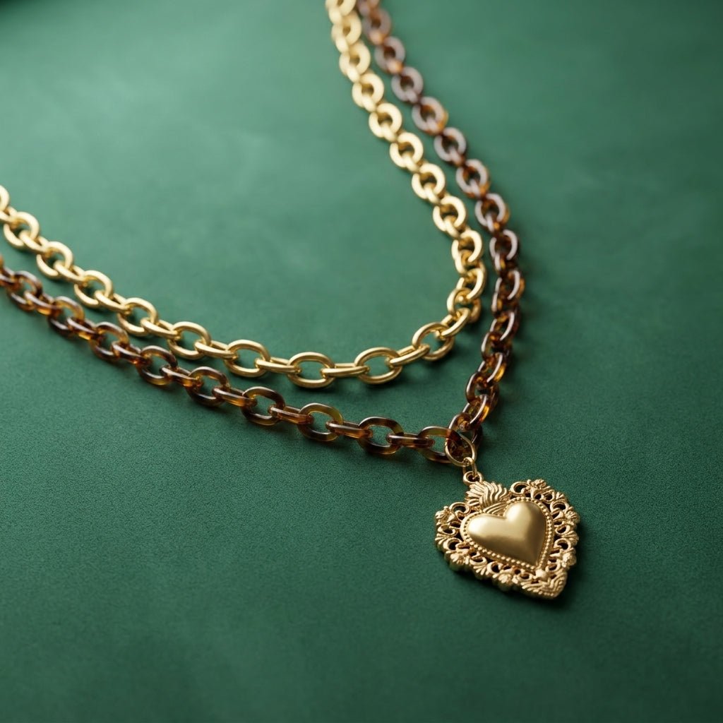 Collier Cuore - Acier Inoxydable