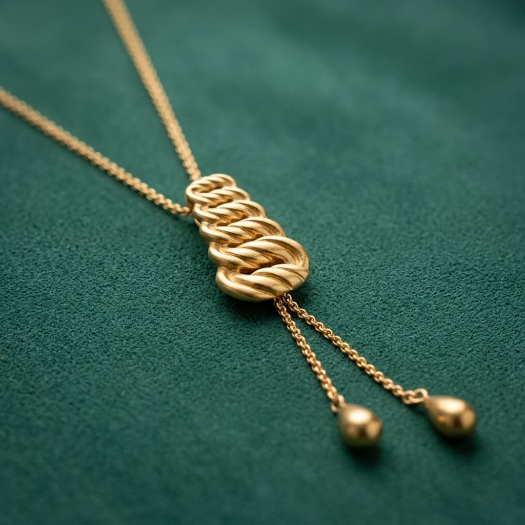 Collier Lariat - Acier Inoxydable ( Ascenseur )