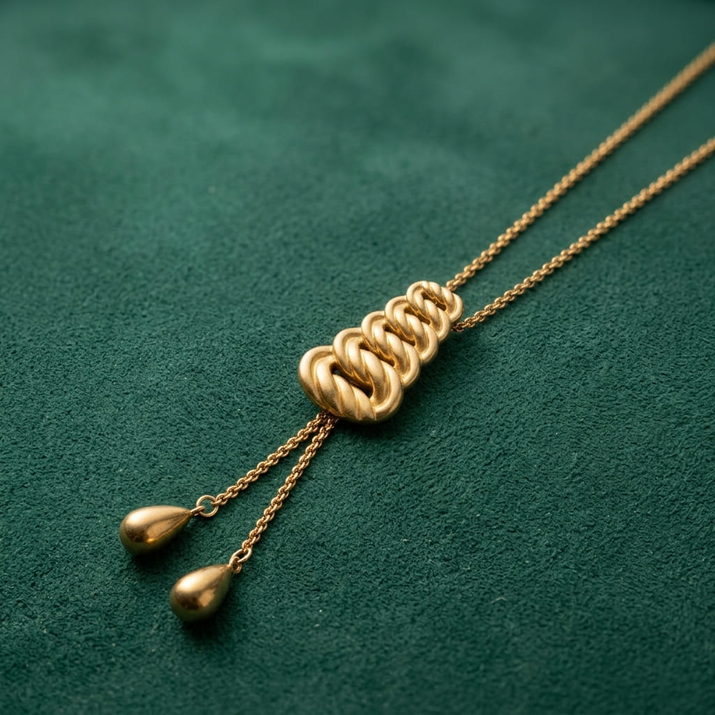 Collier Lariat - Acier Inoxydable ( Ascenseur )