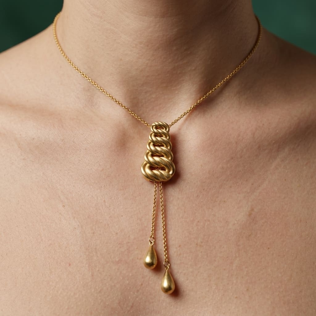 Collier Lariat - Acier Inoxydable ( Ascenseur )
