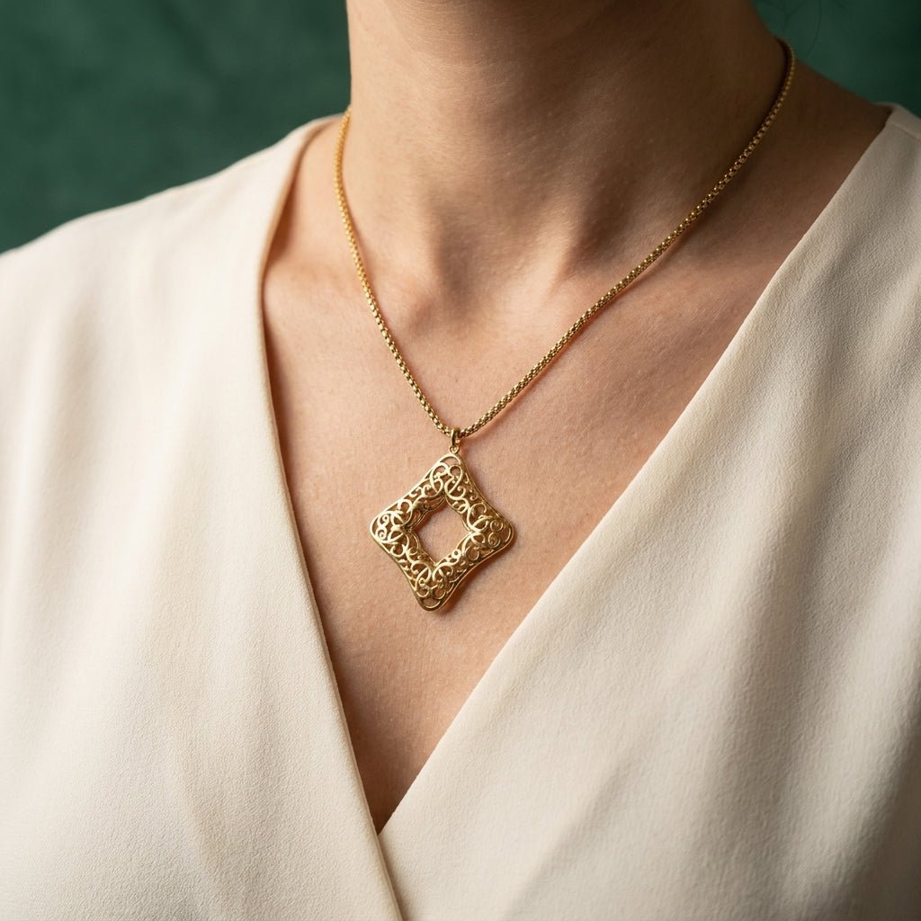 Collier Losanga – Acier Inoxydable
