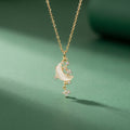 Collier Luna Gold Moon & Star – Acier Inoxydable
