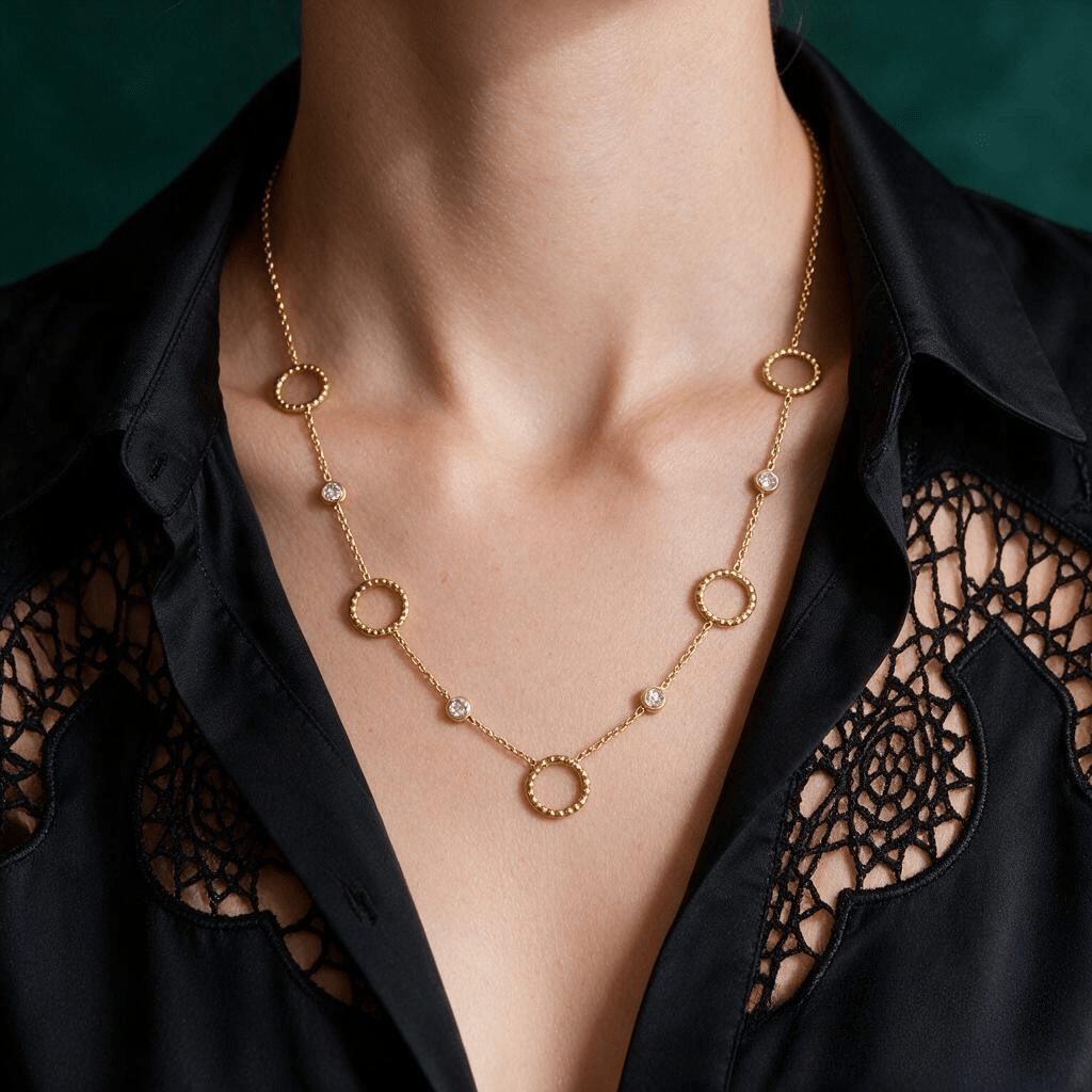 Collier Lunella - Acier Inoxydable Garantie 10 ans