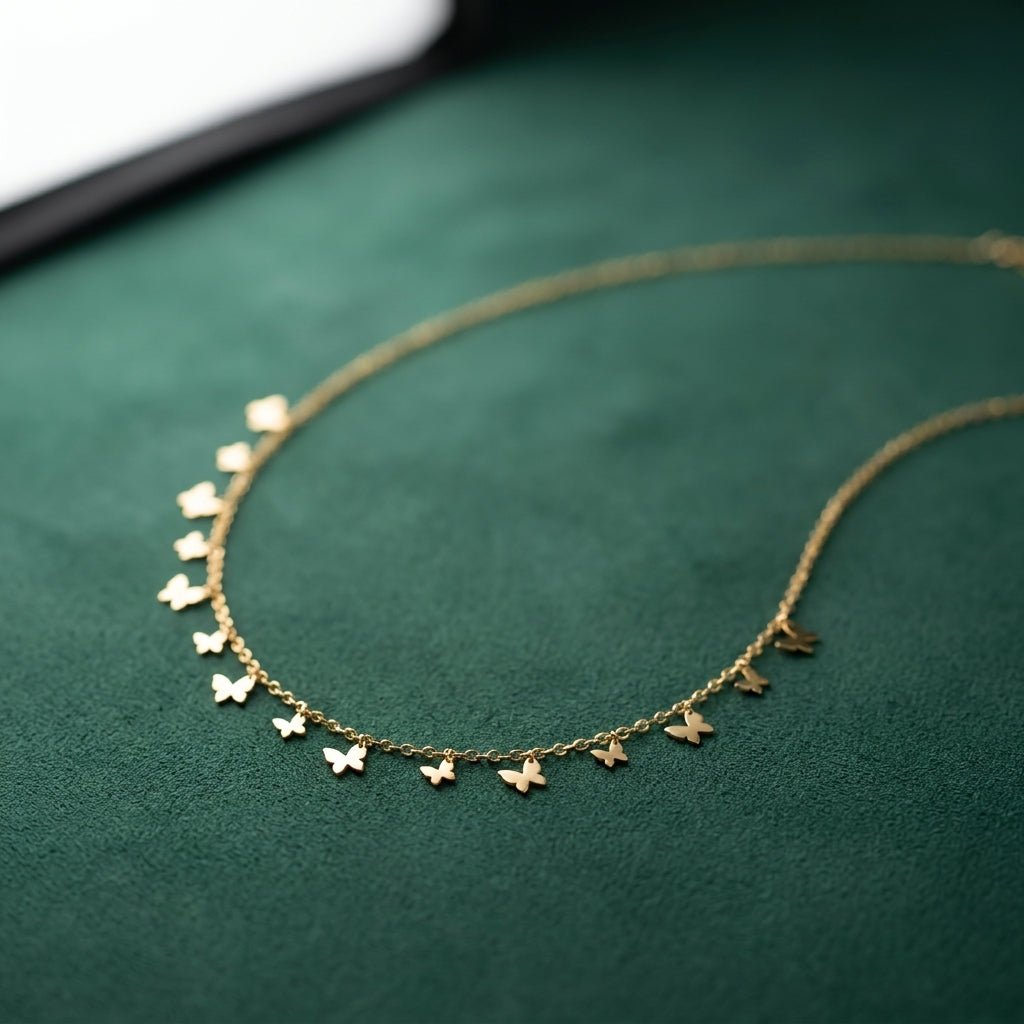 Collier Papillon - Acier Inoxydable
