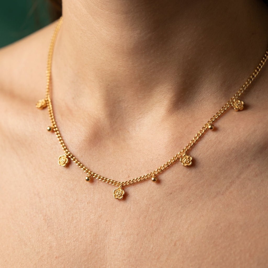 Collier Rosetta - Acier Inoxydable