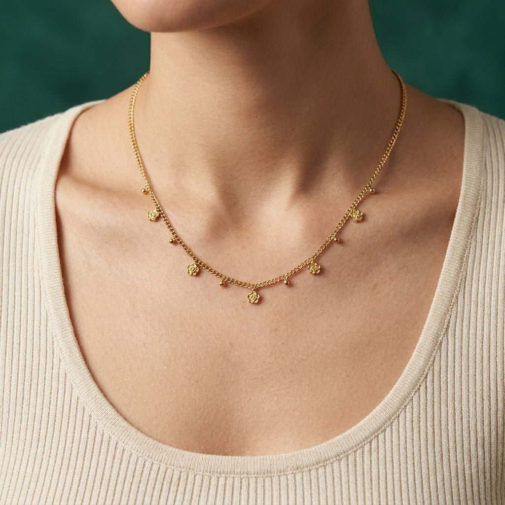 Collier Rosetta - Acier Inoxydable