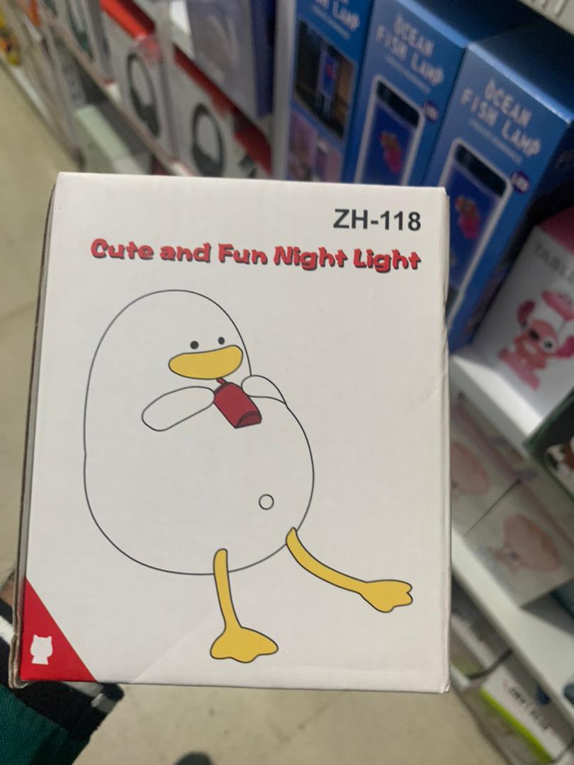 Veilleuse Forme de Canard Silicone Rechargeable Pour Bébé