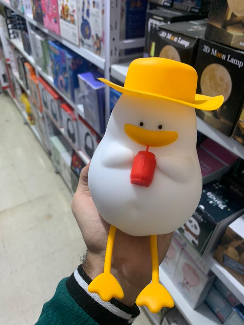 Veilleuse Forme de Canard Silicone Rechargeable Pour Bébé