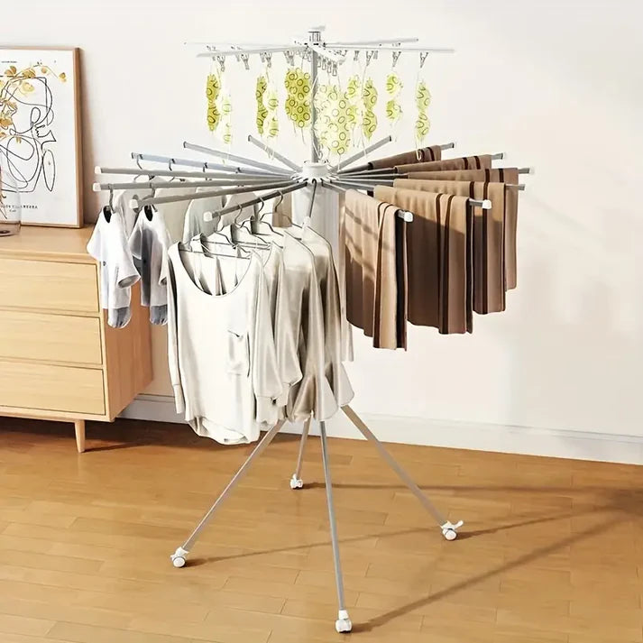 Sèche linge portable et rotatif