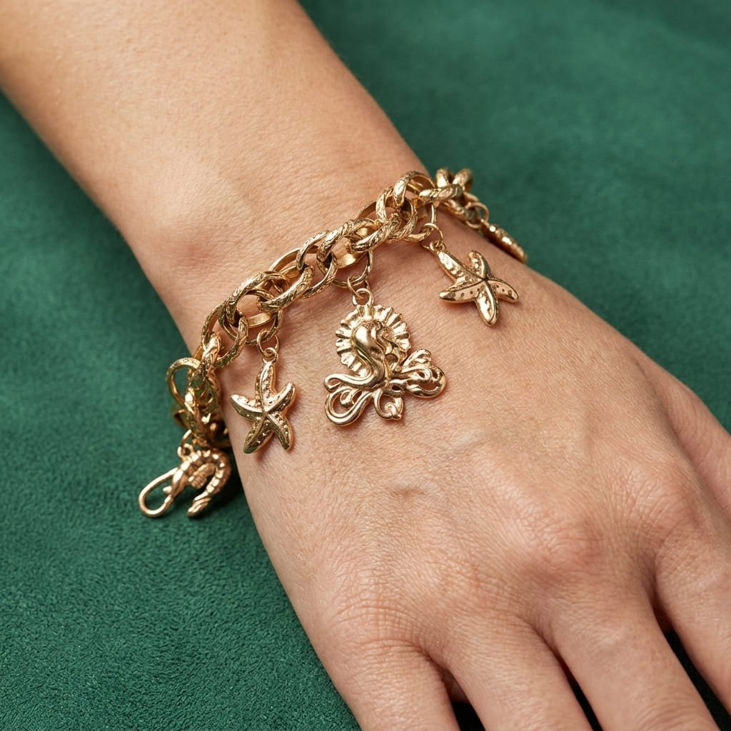 Gourmette Corail - Acier Inoxydable