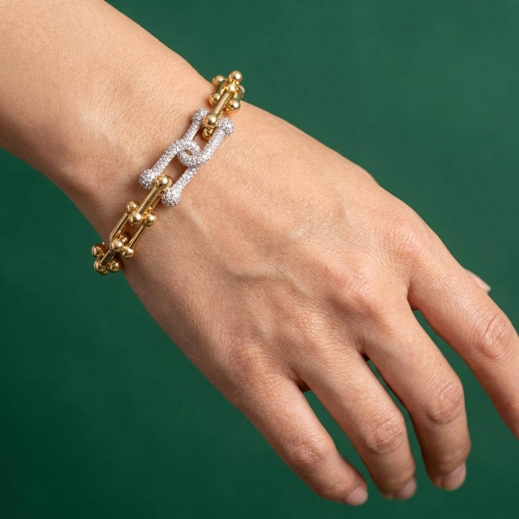 Gourmette Tiffany - Acier Inoxydable