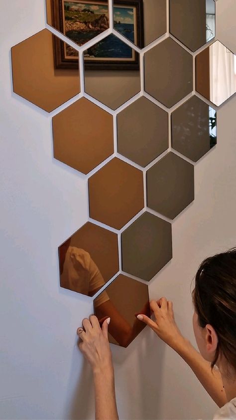 DECORATION MURALE HEXAGONAL PACK 10PCS DM004