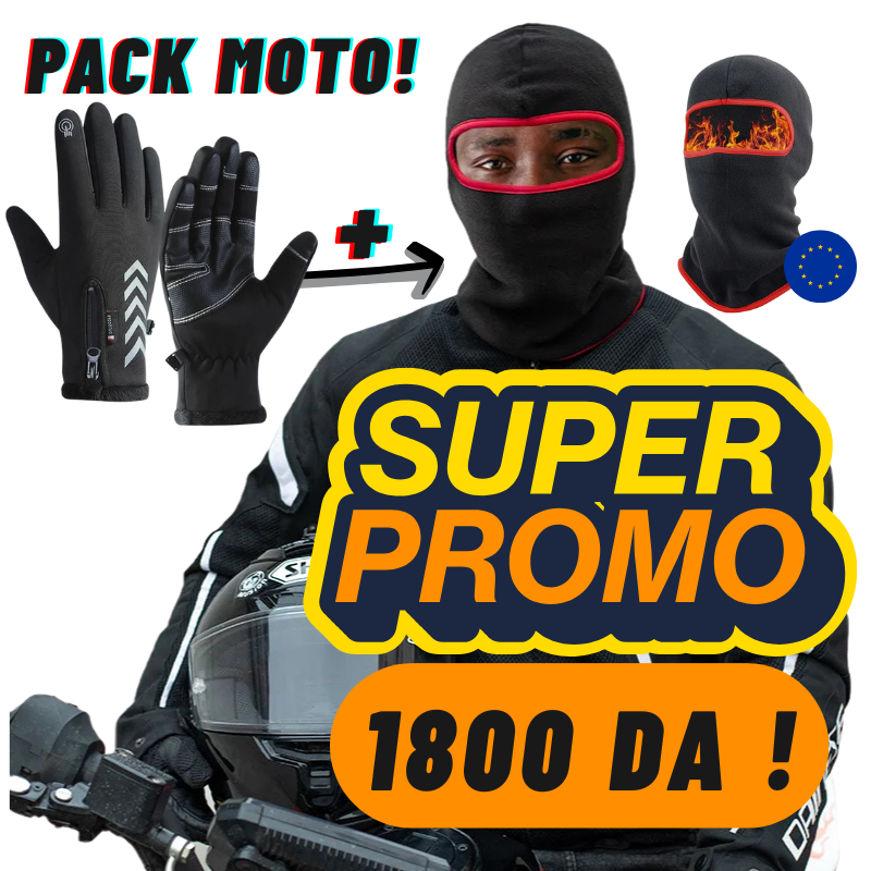 pack moto ( les gants tactile et thermique + cagoule POLAIRE )  PROMO!